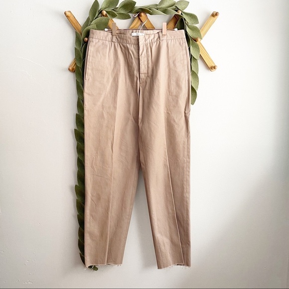 Prada Khaki Button Fly High Rise Pants - Picture 1 of 6